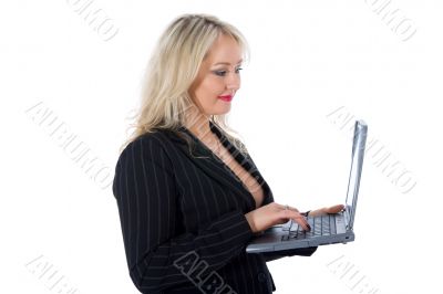business woman and laptop