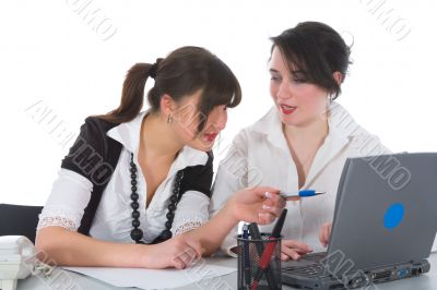 business women  working