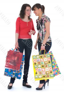 expressive girls shopping