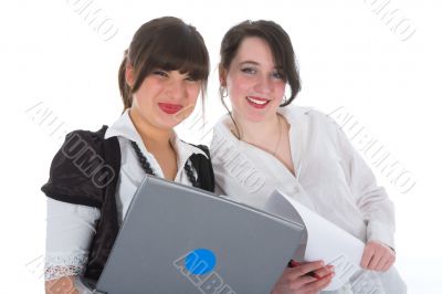 business women  working