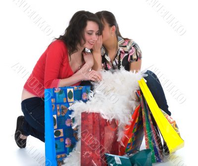 expressive girls shopping