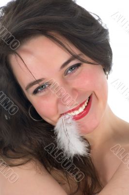 portrait of the nude girl