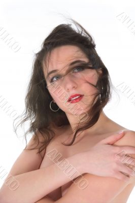 portrait of the nude girl