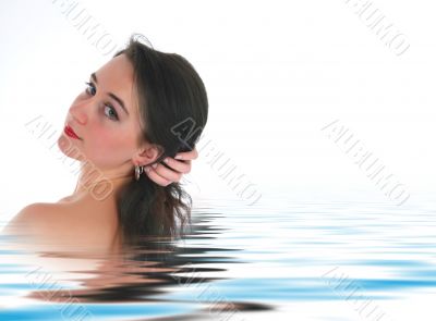 portrait of the nude girl