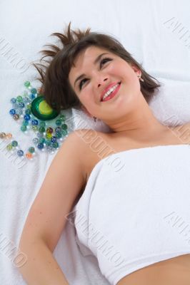 relax massage to the girl