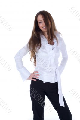 Brunette in business dress