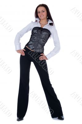 Brunette in business dress