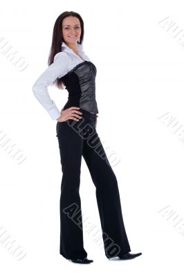 Brunette in business dress