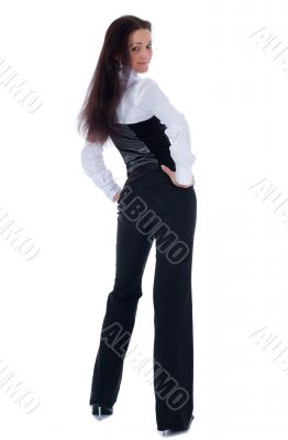 Brunette in business dress