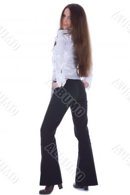 Brunette in business dress