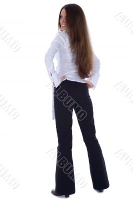 Brunette in business dress