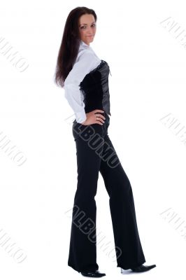 Brunette in business dress