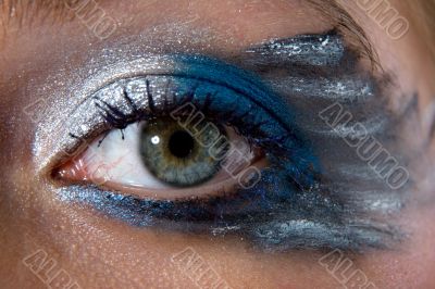 face-art butterfly paint