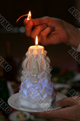 burning candle