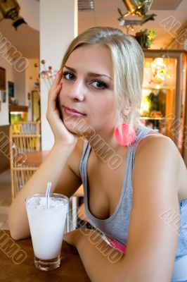 Girl with a milkshake