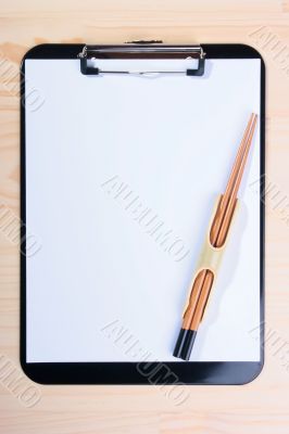 Blank clipboard chopsticks
