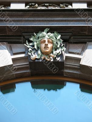  Bronze sculpture on the facade