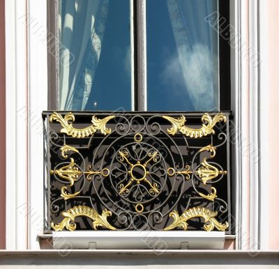  Grill on the window of the Stroganov Palace