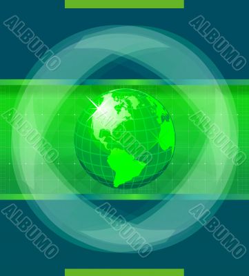 Green World globe 