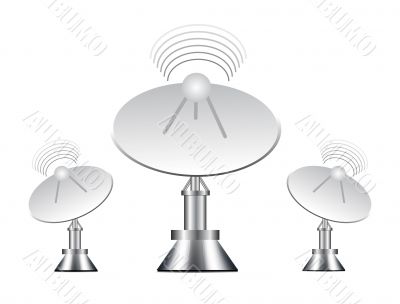 Vector illustration of antenna