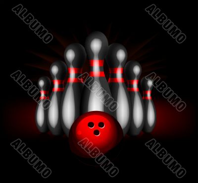 Bowling vector illustration