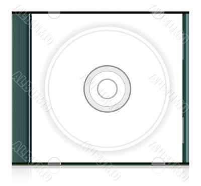 Vector blank cd box