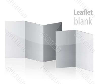 folded blank menu for your design
