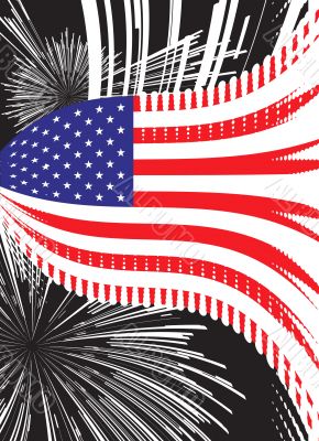 United States vector flag
