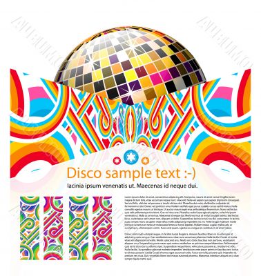 abstract disco background 
