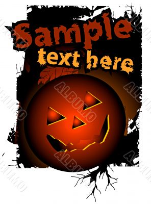 Halloween background, vector illustration