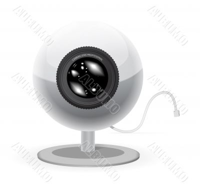 Webcam isolated on white background