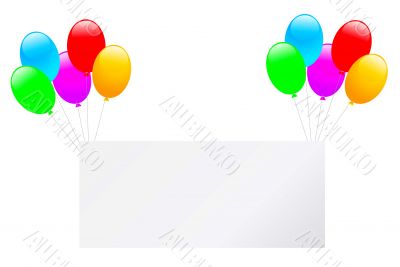 balloons and banner 