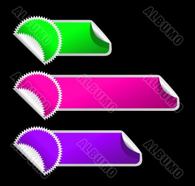 Illustration of stickers 
