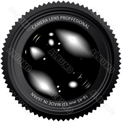 camera lens vector illustration 