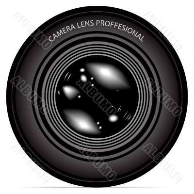 camera lens vector illustration 
