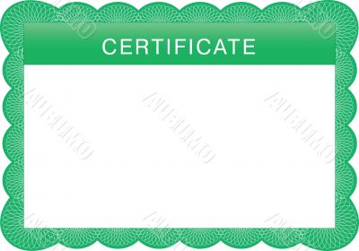 Classic guilloche border for diploma or certificate