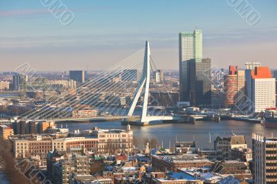 Rotterdam view from Euromast tower