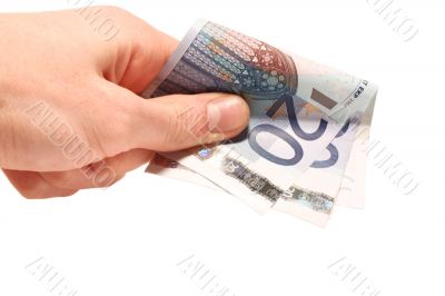 Hand and money