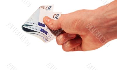 Hand and money