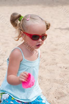 Girl with sunglasses