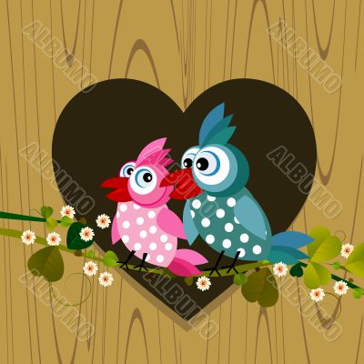Birds in love