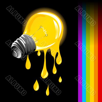 Draining light bulb