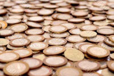 Scattering of coins