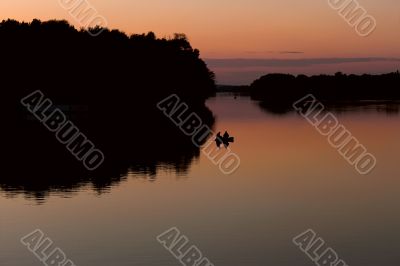 Fishermen on a boat 