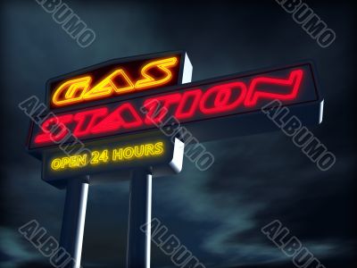 gas station