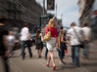Woman on street