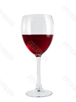 Red wine glass