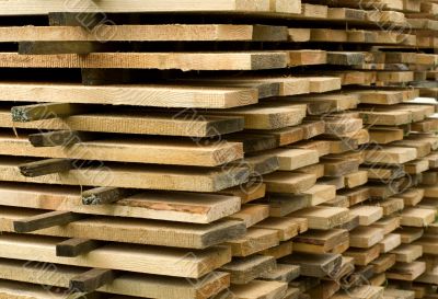 Stack of boards.
