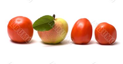 Fruit and vegetables.