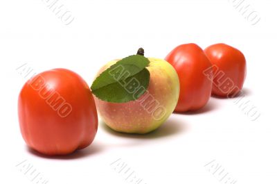 Fruit and vegetables.